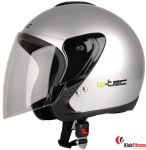 Kask motorowy W-TEC MAX617 srebrny rozmiar XL (61-62cm)