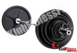 Zestaw olimpijski INSPORTLINE z gryfem 220cm waga 140kg