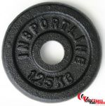 Obciążenie żeliwne czarne INSPORTLINE 1,25kg średnica 31mm