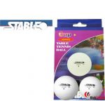Piłeczki ping-pong STABLE 21, 6 sztuk, białe