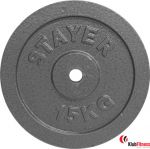 Obciążenie żeliwne STAYER SPORT STH-8 15kg średnica 29mm hammertone