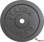 Obciążenie żeliwne STAYER SPORT STH-7 10kg średnica 29mm hammertone