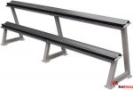 Stojak na hantle 2 poziomy BARBARIANLINE R3006-S srebrny długość 125cm